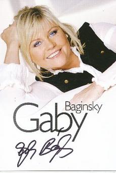 Gaby Baginsky  Musik  Autogrammkarte  original signiert 