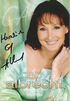 Gaby Albrecht   Musik  Autogrammkarte  original signiert 