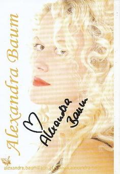 Alexandra Baum  Musik  Autogrammkarte  original signiert 