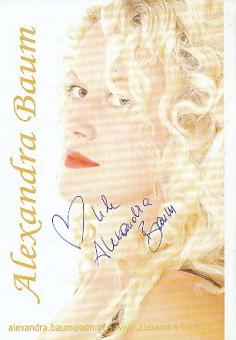 Alexandra Baum  Musik  Autogrammkarte  original signiert 