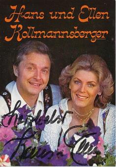 Hans und Ellen Kollmannsberger   Musik  Autogrammkarte  original signiert 