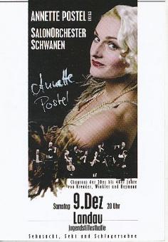 Annette Postel  Musik  Autogrammkarte  original signiert 