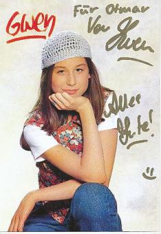 Gwen  Musik  Autogrammkarte  original signiert 