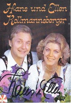 Hans und Ellen Kollmannsberger  Musik  Autogrammkarte  original signiert 