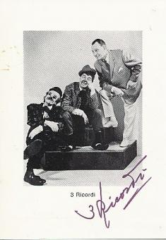 3 Ricordi  Musik  Autogrammkarte  original signiert 