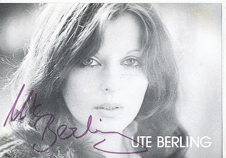 Ute Berling  Musik  Autogrammkarte  original signiert 