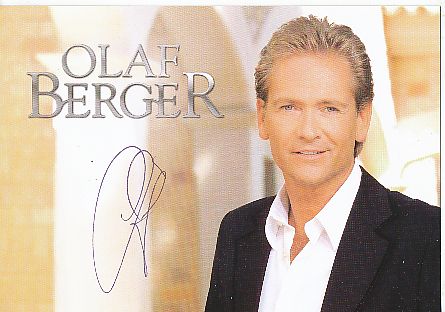 Olaf Berger  Musik  Autogrammkarte  original signiert 