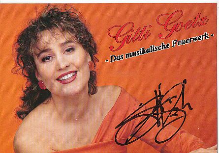 Gitti Goetz  Musik  Autogrammkarte  original signiert 