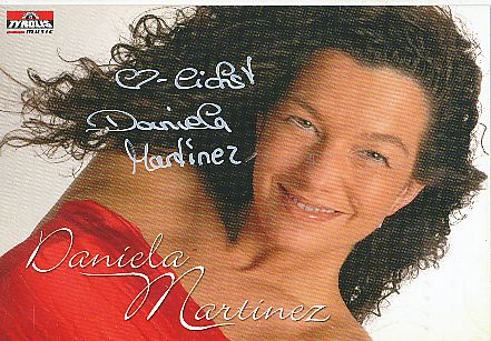 Daniela Martinez   Musik  Autogrammkarte  original signiert 