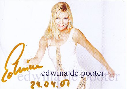 Edwina De Pooter   Musik  Autogrammkarte  original signiert 