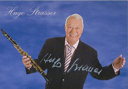 Hugo Strasser † 2016  Musik  Autogrammkarte  original signiert 