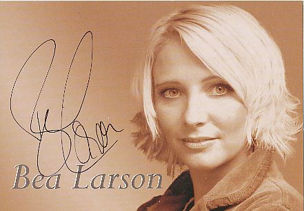 Bea Larson  Musik  Autogrammkarte  original signiert 