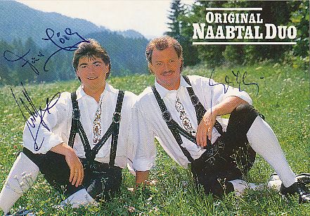 Original Naabtal Duo   Musik  Autogrammkarte  original signiert 