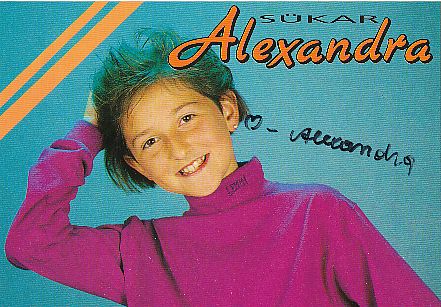 Alexandra Sükar   Musik  Autogrammkarte  original signiert 