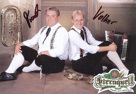 Original Vogtlandecho   Musik  Autogrammkarte  original signiert 