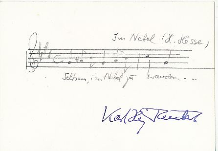 Karl Heinz Taubert † 1990  Musik  Autogramm Karte original signiert 