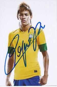 Neymar  Brasilien   Fußball Autogramm  Foto original signiert 