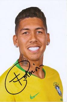 Firmino  Brasilien   Fußball Autogramm  Foto original signiert 