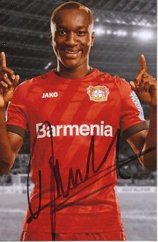 Moussa Diaby  Byer 04 Leverkusen  Fußball Autogramm Foto original signiert 