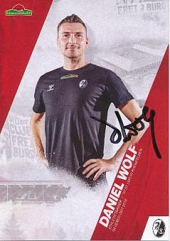 Daniel Wolf   2020/2021  SC Freiburg  Fußball Autogrammkarte original signiert 
