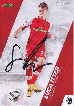 Luca Itter   2020/2021  SC Freiburg  Fußball Autogrammkarte original signiert 