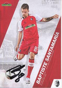 Baptiste Santamaria   2020/2021  SC Freiburg  Fußball Autogrammkarte original signiert 