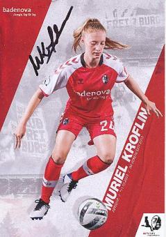 Muriel Kroflin   2020/2021  SC Freiburg  Frauen Fußball Autogrammkarte original signiert 