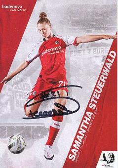 Samantha Steuerwald   2020/2021  SC Freiburg  Frauen Fußball Autogrammkarte original signiert 