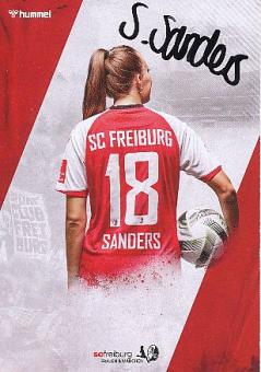 Stefanie Sanders   2020/2021  SC Freiburg  Frauen Fußball Autogrammkarte original signiert 