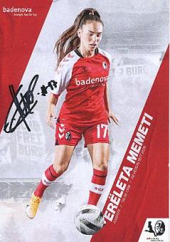 Ereleta Memeti   2020/2021  SC Freiburg  Frauen Fußball Autogrammkarte original signiert 