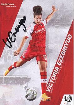 Victoria Ezebinyuo   2020/2021  SC Freiburg  Frauen Fußball Autogrammkarte original signiert 