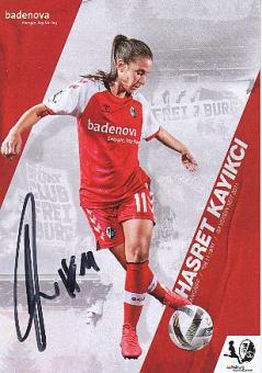 Hasret Kayikci   2020/2021  SC Freiburg  Frauen Fußball Autogrammkarte original signiert 