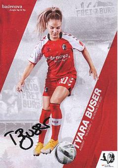 Tyara Buser  2020/2021  SC Freiburg  Frauen Fußball Autogrammkarte original signiert 