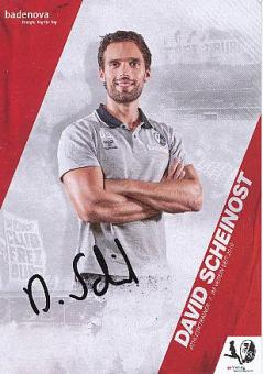 David Scheinost  2020/2021  SC Freiburg  Frauen Fußball Autogrammkarte original signiert 