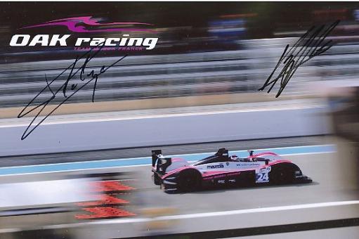 OAK Racing Team  24h Le Mans Team  Auto  Motorsport  Autogramm 13 x 18 cm Foto original signiert 