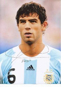 Federico Fazio  Argentinien WM 2014  Fußball Autogramm Foto original signiert 