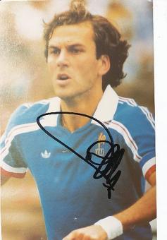 Patrick Battiston  Frankreich  WM 1982  Fußball Autogramm Foto original signiert 