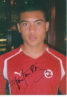 Johan Vonlanthen  Schweiz  Fußball Autogramm Foto original signiert 