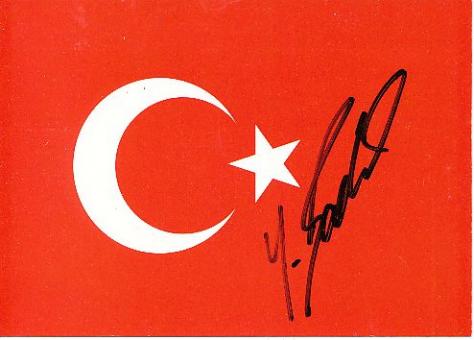 Yildiray Bastürk  Türkei  WM 2002  Fußball Autogrammkarte  original signiert 