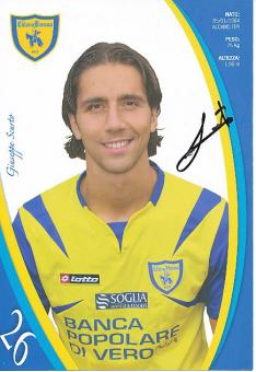 Giuseppe Scurto  Chievo Verona  Fußball Autogrammkarte  original signiert 