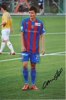 Orhan Mustafi  FC Basel  Fußball Autogramm 13 x 18 cm  Foto original signiert 