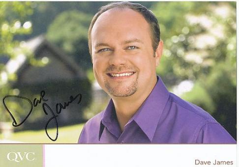 Dave James  QVC  TV Sender   Autogrammkarte original signiert 