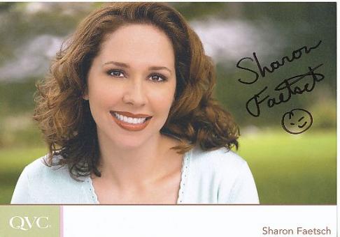 Sharon Faetsch  QVC  TV Sender   Autogrammkarte original signiert 