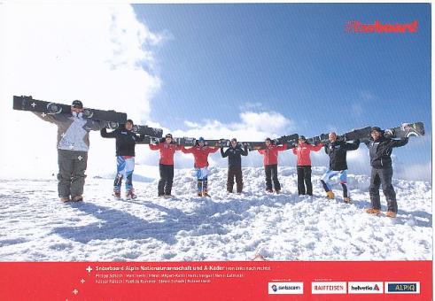 Schweiz  Snowboard  2009/2010 Team Mannschaftskarte nicht signiert 