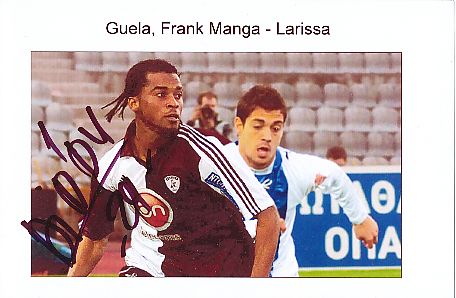 Frank Manga Guela  Elfenbeinküste  Fußball Autogramm Foto original signiert 