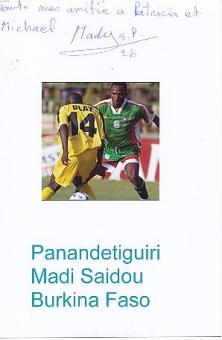 Panandetiguiri Madi Saidou  Burkina Faso  Fußball Autogramm Foto original signiert 