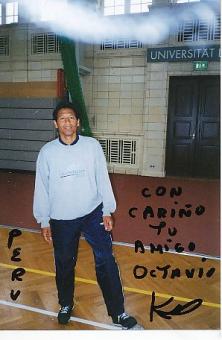 Octavio Vidales  Peru   Fußball Autogramm Foto original signiert 