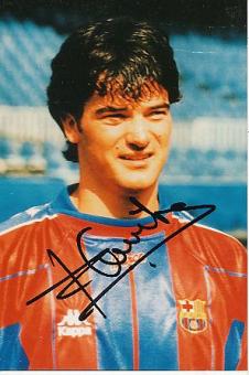 Fernando Couto  FC Barcelona  Fußball Autogramm Foto original signiert 