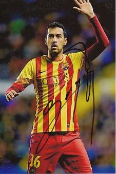 Sergio Busquets   FC Barcelona  Fußball Autogramm Foto original signiert 