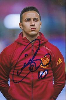 Thiago Alcantara   Spanien  Fußball Autogramm Foto original signiert 